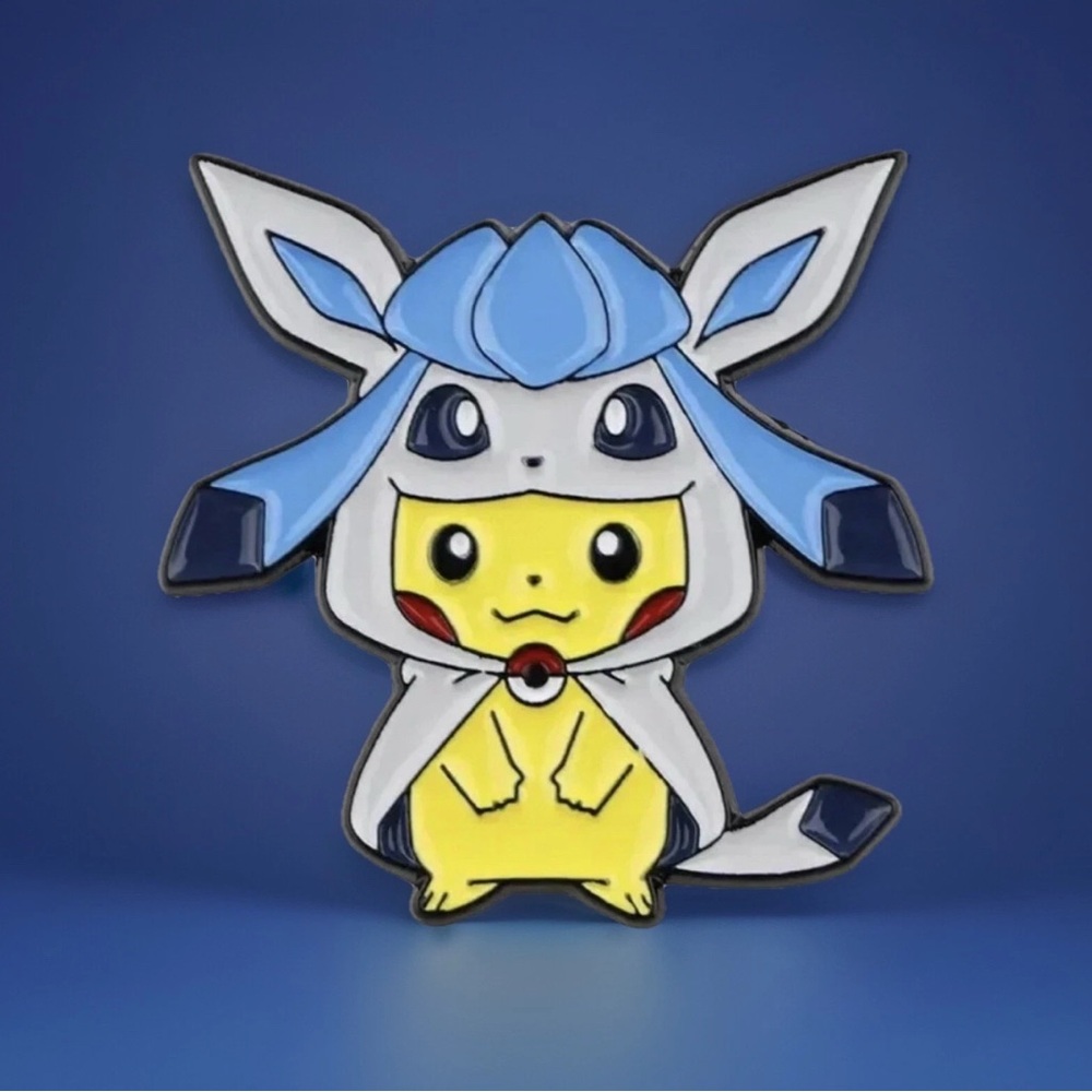 Pokemon Enamel Pins Poncho Pikachu x Eeveelution Eevee Evolution Set Of 9 - Picture 7 of 10